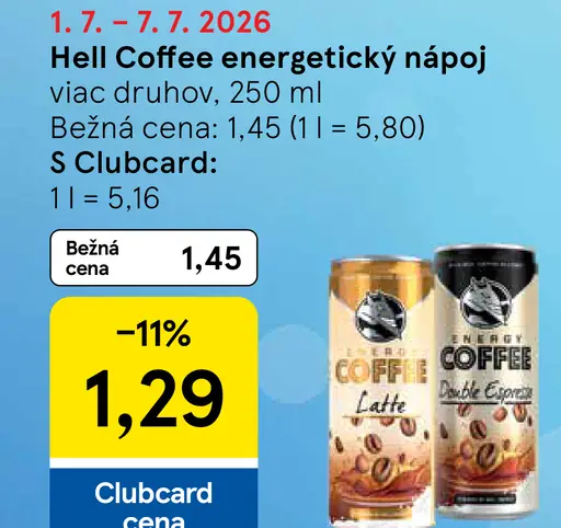 Hell Coffee energetický nápoj