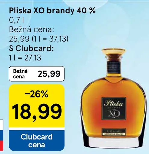 Pliska XO brandy 40 %