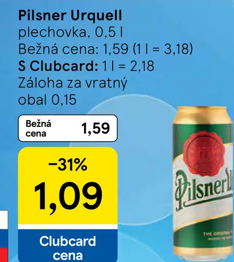Pilsner Urquell plechovka