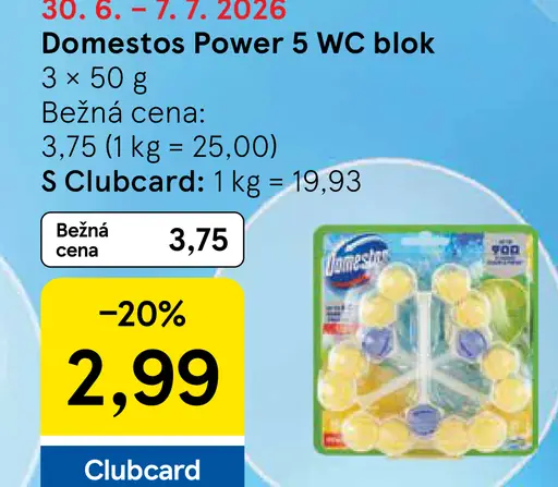 Domestos Power 5 WC blok