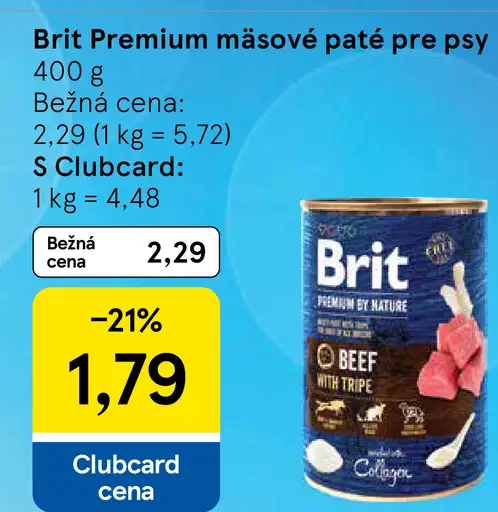 Brit Premium mäsové pašté pre psy