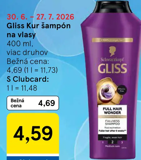 Gliss Kur šampón na vlasy***