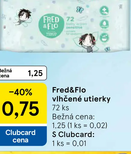 Fred&Flo vlhčené utierky