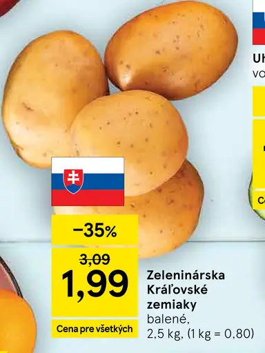 Zeleninárska Kráľovské zemiaky balené