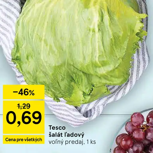 Tesco šalát ľadový