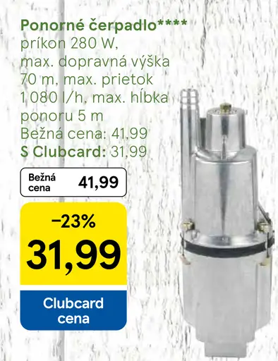 Ponorné čerpadlo 280 W