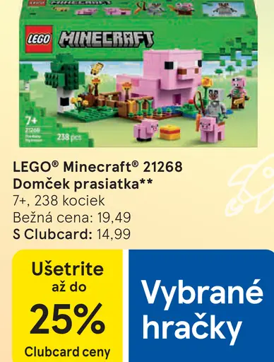 LEGO Minecraft 21268 Domček prasiatka