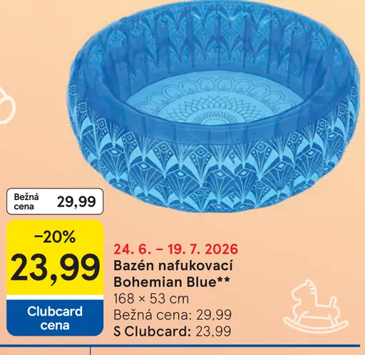 Bazén nafukovací Bohemian Blue