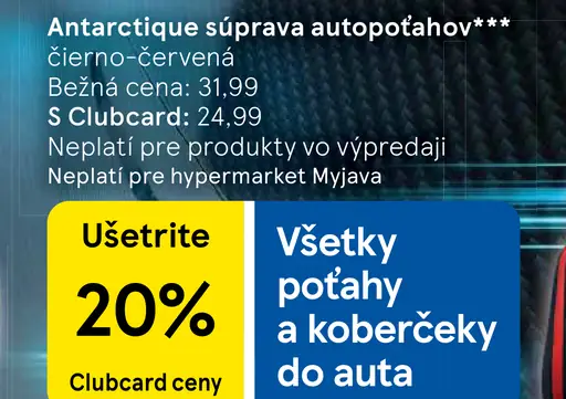 Antarctique súprava autopotahov čierno-červená