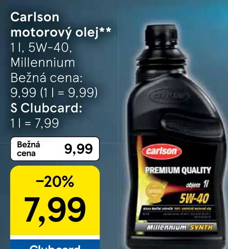 Carlson motorový olej 10w-40 Millenium