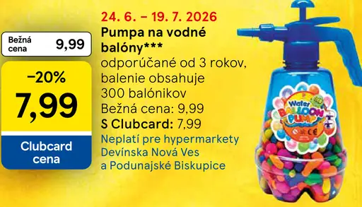 Pumpa na vodné balóny