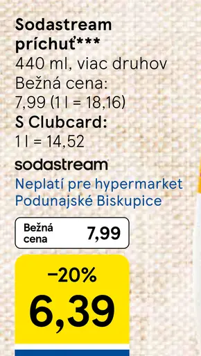 SodaStream príchuť