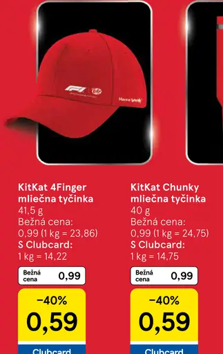 KitKat 4Finger mliečna tyčinka