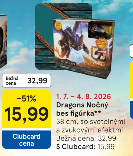 Dragons Lietajúci drak Bezzubky