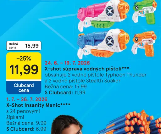 Zuru X-shot súprava vodných pištolí Typhoon Thunder a Stealth Soaker