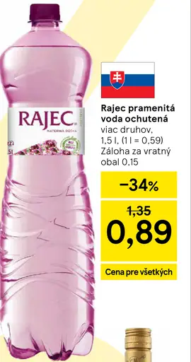 Rajec Pramenitá voda sýtená