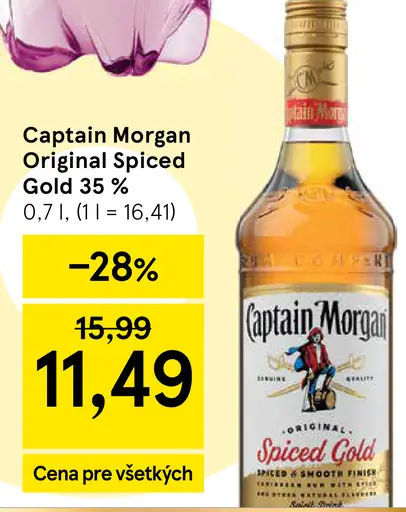 Captain Morgan Spiced Gold rum 35 %