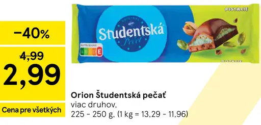 Orion Študentská pečať čokoláda