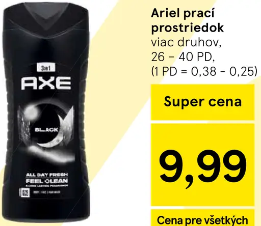 Axe sprchovací gél viac druhov