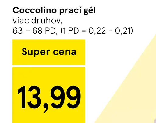 Coccolino prací gél viac druhov