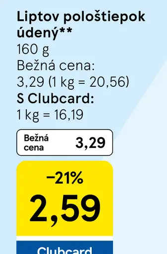 Liptov Pološtiepok údený