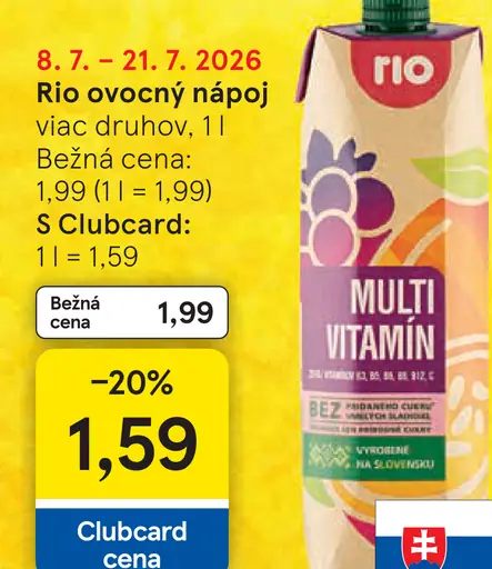 Rio ovocný nápoj