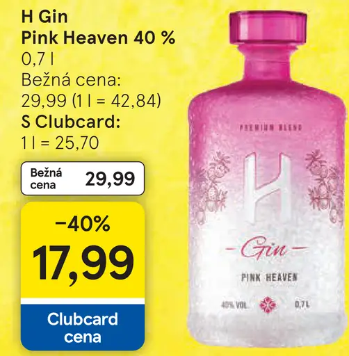 H gin pink heaven 40 %