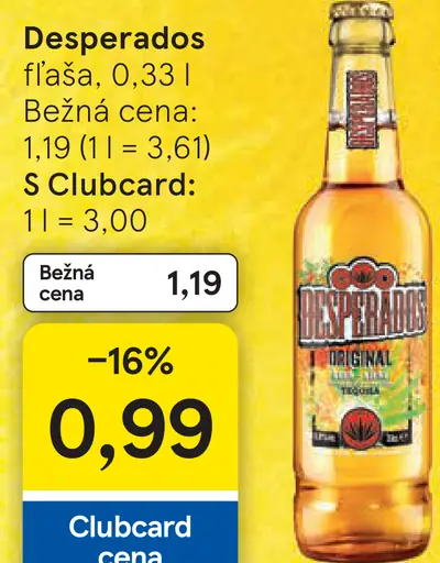 Desperados fľaša