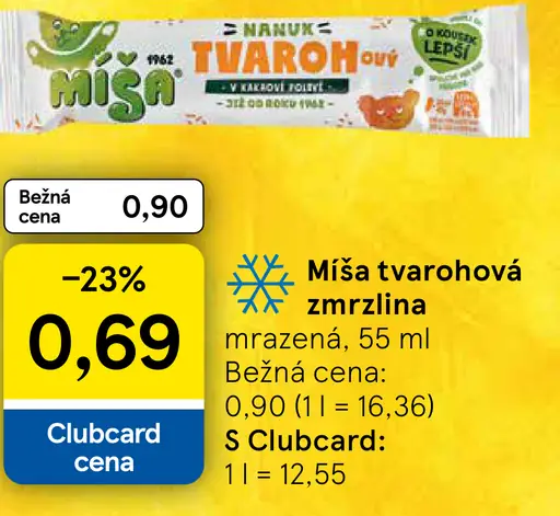 Míša tvarohová zmrzlina
