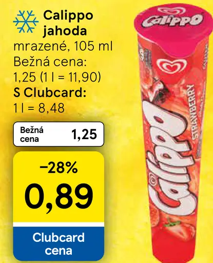 Calippo jahoda mrazené