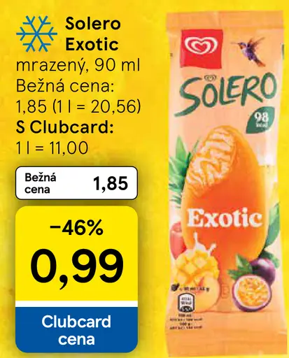 Solero Exotic ovocný mrazený dezert