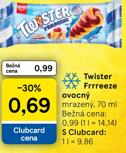 Twister Frffreeze ovocný nanuk