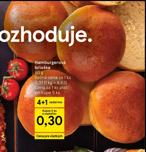 Hamburgerová brioška