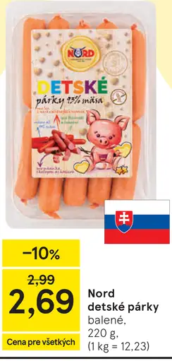 Nord Detské párky