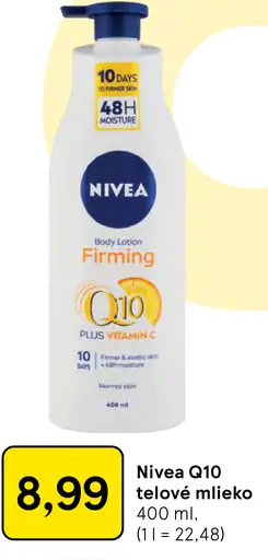 Nivea Q10 Spevňujúce telové mlieko