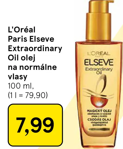 L'Oréal Paris Elseve Extraordinary Oil olej na normálne vlasy