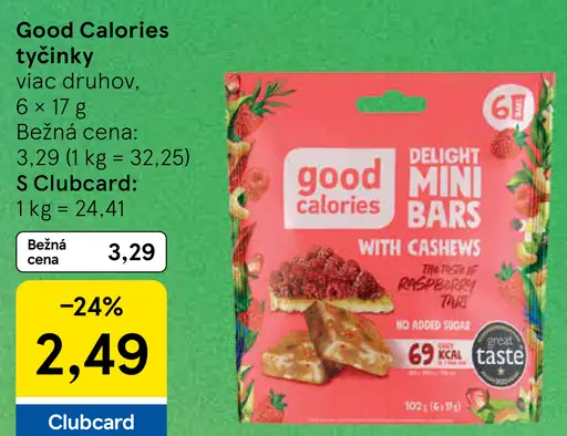Good Calories tyčinky