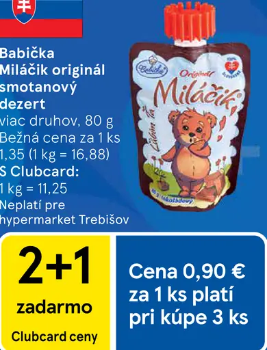 Babička Miláčik originál smotanový dezert