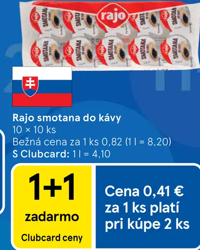 Rajo Smotana do kávy