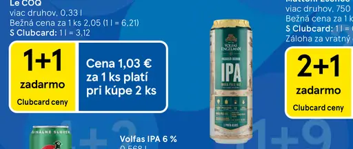 Volfas IPA 6 % plechovka
