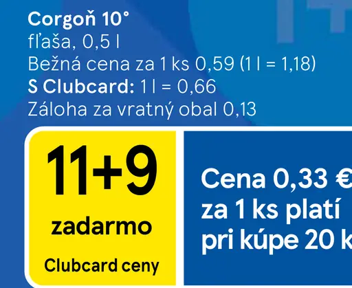 Corgoň 10° fľaša