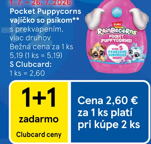 Pocket Puppycorns vajíčko so psíkom s prekvapením