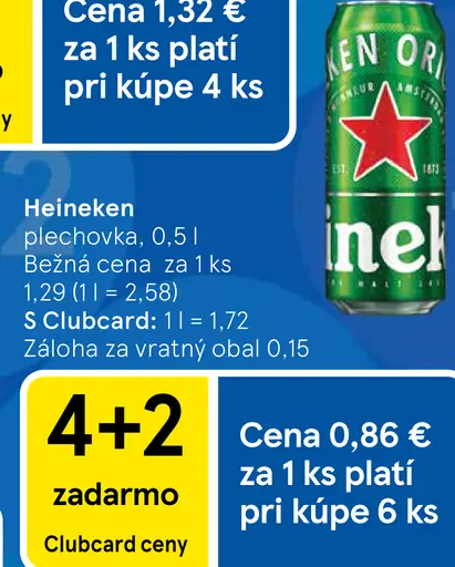 Heineken plechovka