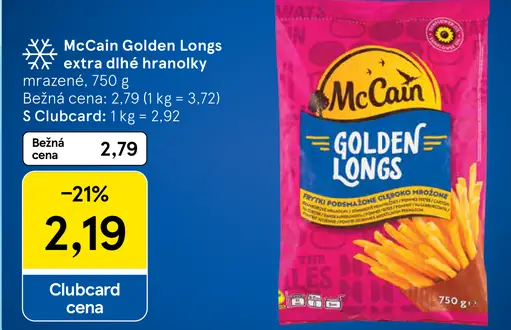 McCain Golden Longs extra dlhé hranolky