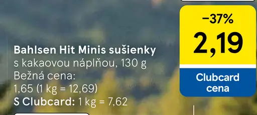 Bahlsen Hit Minis sušienky s kakaovou náplňou