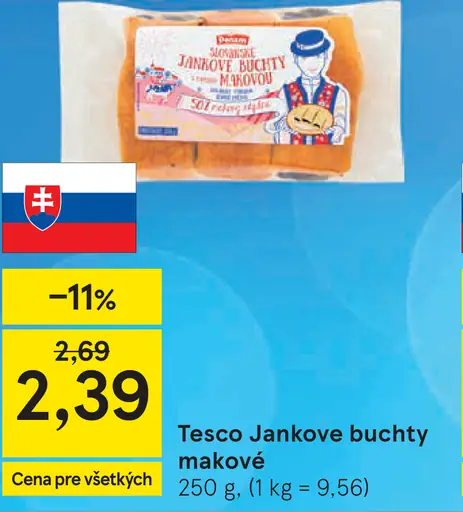 Tesco Jankove buchty makové