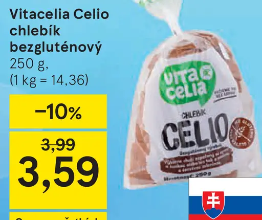 Vitacelia Celio chlebík bezlepkový