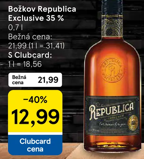 Božkov Republica Exclusive rum 38%