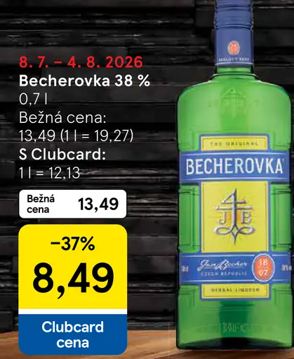 Becherovka Bylinný likér 38 %