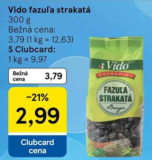 Vido fazuľa strakatá